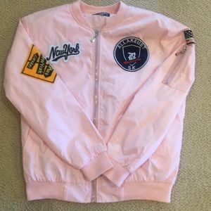Pink Bomber Jacket NWOT